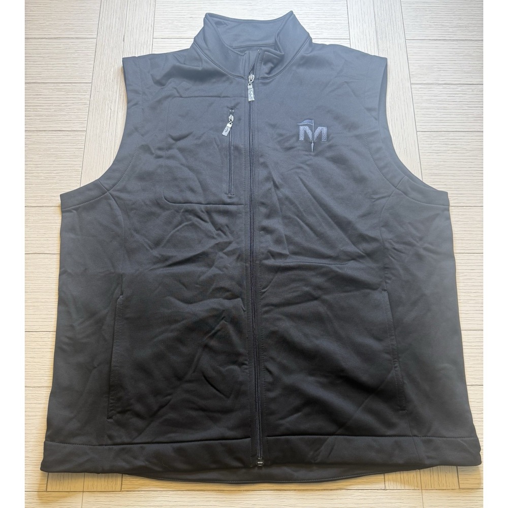 Calllaway Golf Weather Series Mens Large Black Full Front Zip Best W/ Pockets